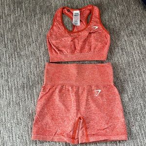 Gymshark coral matching set